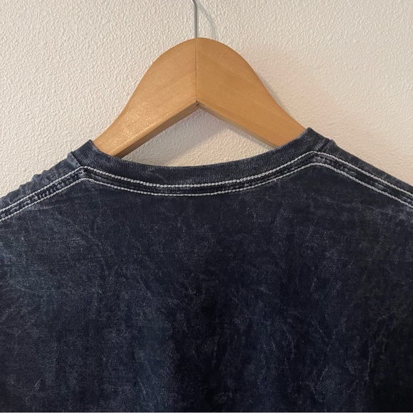 Pink Floyd Junk Food The Dark Side of the Moon Black Acid Wash Tee NWOT-XL - Picture 6 of 8